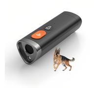 Lancoon Répulsif pour chiens à ultrasons portable avec mode lampe de poche, arrêt des aboiements, rechargeable, entraînement comportemental de longue durée, facile à utiliser pour les chiens à l