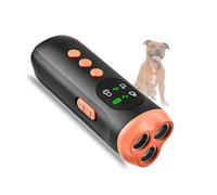 Lancoon Répulsif ultrasonique pour chien avec triple tête 2 modes réglables Fonction lampe de poche Entraînement Comportement Facile à transporter pour chiens de petite, moyenne et grande taille