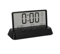 Lancoon Réveil numérique LCD avec 3 alarmes, affichage transparent de la température, de la date, de la semaine, de la répétition, du bureau, simple et portable, facile à utiliser pour la décoration