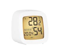 Lancoon Réveil numérique LCD avec rétroéclairage, silencieux, petite température, humidité, enregistrement max/mix, semaine, date, bouton tactile, répétition, pour la maison, le bureau, le bureau