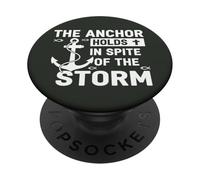 L'ancre Tient malgré la tempête, la Foi chrétienne PopSockets PopGrip Adhésif