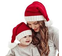 Lancry 2 chapeaux de Père Noël, Cadeaux Noel, Rouge, Taille Unique