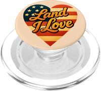 Land I Love Liberty rugit dans Chaque Rayure PopSockets PopGrip pour MagSafe