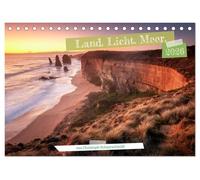 Land. Licht. Meer. (Tischkalender 2026 DIN A5 quer), CALVENDO Monatskalender: Küsten, geformt von Wind und Wellen.