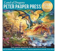 Land of Dragons 1000-Piece Jigsaw Puzzle (gold foil highlights)