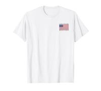 Land of the Free Because of the Brave Drapeau américain américain T-Shirt