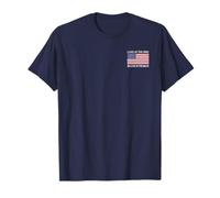 Land of the Free Because of the Brave Drapeau américain américain T-Shirt