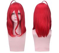 Land of the Lustrous Houseki no Kuni Rutile Cosplay perruque pour halloween moitié rouge moitié jaune cheveux synthétiques Rutile Cosplay perruques une taille perruque cinabre PL-082