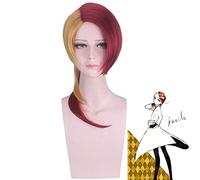 Land of the Lustrous Houseki no Kuni Rutile Cosplay perruque pour halloween moitié rouge moitié jaune cheveux synthétiques Rutile Cosplay perruques une taille perruque Rutile PL-112