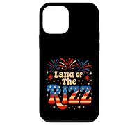 Land of the Rizz Groovy 4 juillet Fierté patriotique américaine Coque pour iPhone 12 mini