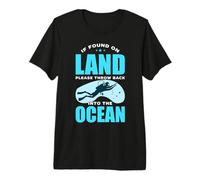Land Please Throw Back Into The Ocean Scuba Dive Diving T-Shirt Haut de Gamme