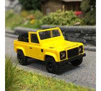 Land rover Defender 90, cabriolet ouvert, jaune - BUSCH 54392 - HO 1/87