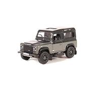 Land Rover Defender 90, gris/dunkelgris, RHD, 0, voiture miniature, Miniature déjà montée, Oxford 1:76