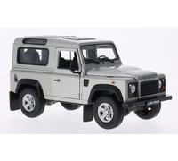 Land Rover Defender, Silber, Modellauto, Fertigmodell, Welly 1:24