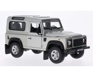 Land Rover Defender, Silber, Modellauto, Fertigmodell, Welly 1:24