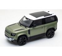 Miniatures montées - Land Rover defender Vert Blanc 2020 1/24 Welly