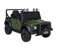 Land Rover Defender Voiture électrique 24 V pour enfants 1 place Télécommande RC Vert 1 à 5 ans