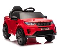 Land Rover Discovery Enfant Voiture Électrique SUV EVA Cuir LED MP3 FM USB Rouge