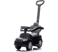 LAND ROVER Discovery Porteur Enfant 2-en-1 - Noir - 1 à 3 ans - Canne Parentale - Licence Officielle - 25kg