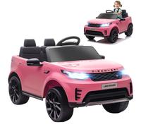Land Rover Discovery Voiture Électrique Enfant 12V 2 Moteurs Télécommande Rose