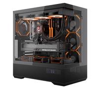 LAND451 ATX Back Plug-in Boîtier PC Type-C Noir avec 1 ventilateur INF34 noir ARGB PWM
