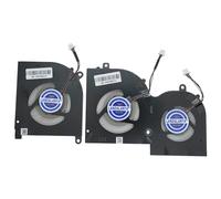 LANDALANYA Ventilateur de refroidissement CPU et GPU de rechange pour MSI Creator Z16 A11UET MS-1571 1572 Series BS5405HS-U4W DC5V 1A 1571-G-CW-4P BS4505HS-U5C DC5V 0.5A 1571-G-CCW BS5405HS-U4W DC5V 5