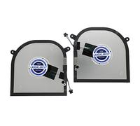 LANDALANYA Ventilateur de refroidissement pour processeur et processeur graphique Dell XPS 17 9700 Precision 5750 Series P/N:0XR6Y 0C4YVP EG50050S1-CG11-S9A EG50050S1-CG21-S9A DC5V 0.26A