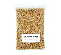 Landare Gravier Rose 1,8Kg - Gravier Aquarium - Gravier Decoratif - Cailloux Decoratif - Gravier Jardin Exterieur - Galet - Cailloux Aquarium Decoration (6-10 mm) (Rose)