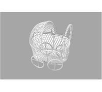 Landau bébé en métal - Article de décoration pour Gender Reveal, Baptême