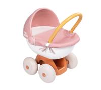 Smoby - Baby Nurse - Landau Câlin - pour Poupons et Poupées Jusqu'à 42 cms - Roues Silencieuses - Bac de Rangement - Tissu Lavable - Matière Recyclée - A Partir de 18 Mois - Fabrication Française