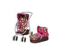 Landau Combi Poussette 2 en 1 Poupee, poupon - Dim 55x43cm - Hauteur poignee 43-82 cm