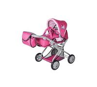 Landau Combi Poussette Poupée - Dim 48x42cm - Hauteur Poignée 33 À 62 Cm