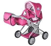 Landau Combi Poussette Poupée - Dim 48x42cm - Hauteur Poignée 33 À 62 Cm
