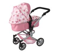 Landau Combiné Mika Fleurs Pour Poupée Rose TU