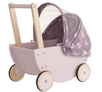 Landau de poupée - HOWA - 25502 - Pare-soleil rabattable - Roues caoutchouc silencieuses - Matelas arc-en-ciel