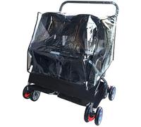 Landau double siège pour chiens de taille moyenne et petite - Poussette pour chat et animal de compagnie, poussette double pour 2 chiens, facile à plier et économiser de l'espace, poussettes pour