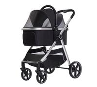 Landau for chien Poussette for animaux de compagnie for chiens de petite et moyenne taille, poussette pliable for chien et chat, poussette de voyage, chariot de transport séparable, poussettes for chi