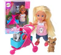 Landau - LEANTOYS - Mini ensemble de poupées - gris et marron - à partir de 18 mois - mixte