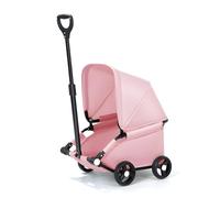 Landau pour petit chien portable pliable avec auvent et roues pour une utilisation en extérieur