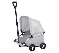 Landau pour petit chien portable pliable avec auvent et roues pour une utilisation en extérieur