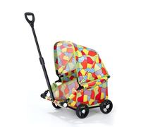 Landau pour petit chien - Poussette pliable portable avec auvent et roues pour l'extérieur