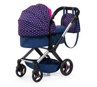 Landau pour poupée - Bayer design - XEO - Bleu - 65x38x72 cm - Pour poupées jusqu'à 46 cm