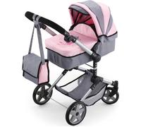 Bayer Grand Landau Pour Poupée - Neo Pro - Réglable - Gris/Rose - 51-89 Cm