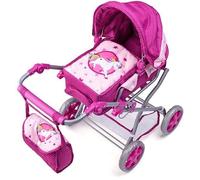 Landau pour poupée - Woody - Licorne 91509 - Rose - A partir de 3 ans - Enfant fille