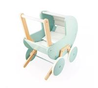 JANOD - Landau Zen en Bois FSC - Jouet d'Imitation - Landau pour Poupée et Poupon - avec Oreiller et Couverture - Dès 18 Mois, J05900