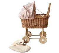 Landeau en osier - motif coccinelle Multicolore G