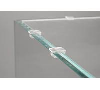 Landen Lot de 12 Clips pour Couvercle en Verre Acrylique Transparent de 4 mm, compatibles avec Les réservoirs sans Bord de Toutes épaisseurs