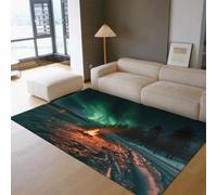 LANDERSION Tapis d’Espace 90X150cm Tapis lavables œuvres Classiques Harmony en Impression Rouge Tapis intérieur à Dos Tapis antidérapant pour Chambre Salle à Manger Cuisine