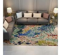 LANDERSION Tapis d’Espace Fauvisme Moderne 120x180cm Tapis d’intérieur colorés à Coups Pinceau Abstraits Nettoyage Facile à Nettoyer Nettoyage sans Perte de Poils pour Salon Chambre Cuisine Cuisine
