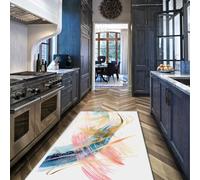 LANDERSION Tapis Doux Lavable 180x300cm Tapis Abstrait dessiné à la Main Minimaliste du Milieu du siècle pour Table de Chevet Style Graffiti Art Urbain Accent Tapis de Salon